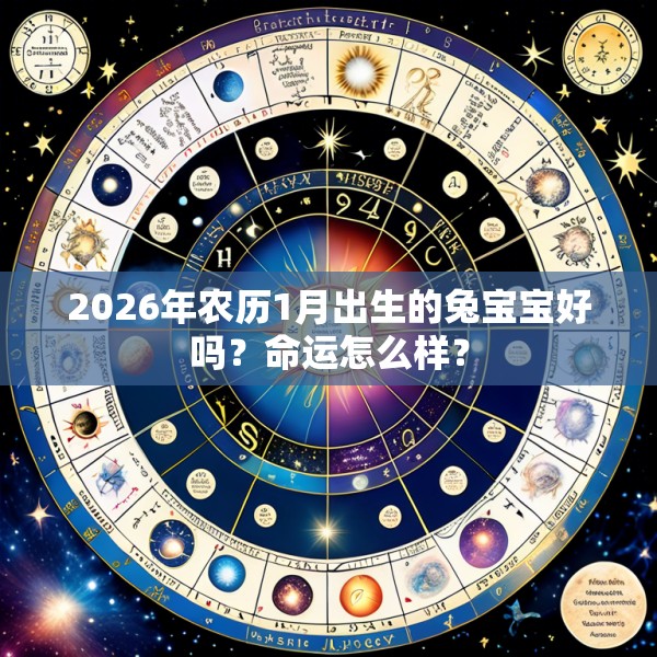 2026年农历1月出生的兔宝宝好吗？命运怎么样？