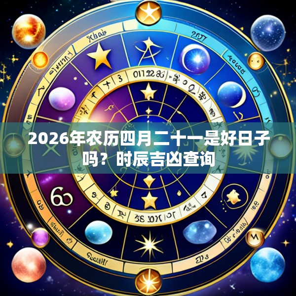 2026年农历四月二十一是好日子吗？时辰吉凶查询