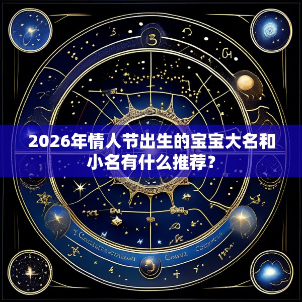 2026年情人节出生的宝宝大名和小名有什么推荐？