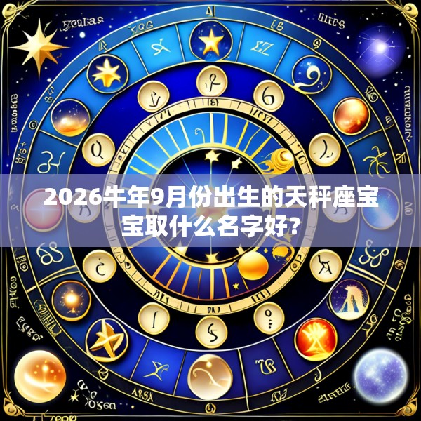 2026牛年9月份出生的天秤座宝宝取什么名字好？