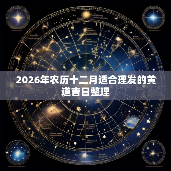 2026年农历十二月适合理发的黄道吉日整理