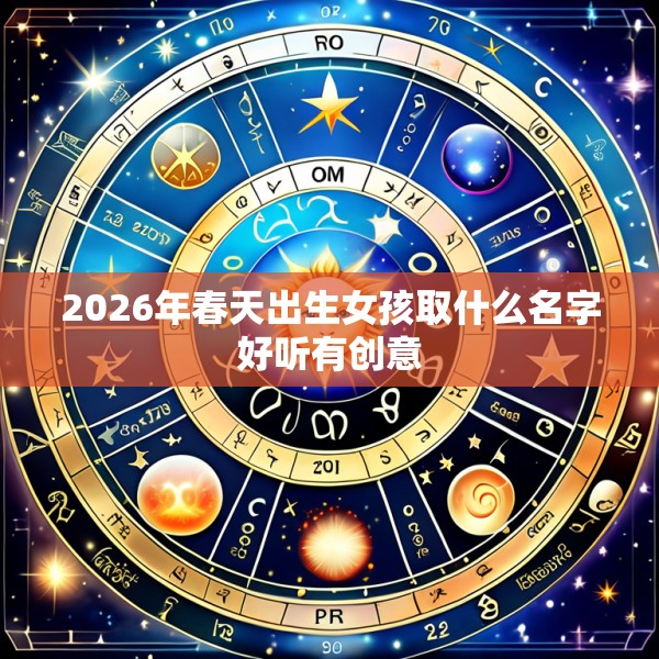 2026年春天出生女孩取什么名字好听有创意