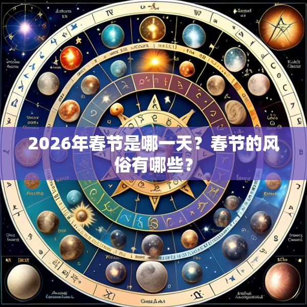 2026年春节是哪一天?春节的风俗有哪些?