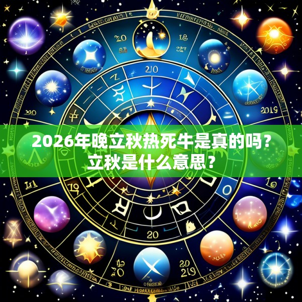2026年晚立秋热死牛是真的吗？立秋是什么意思？