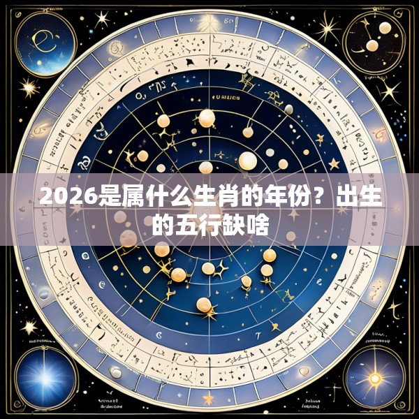 2026是属什么生肖的年份？出生的五行缺啥