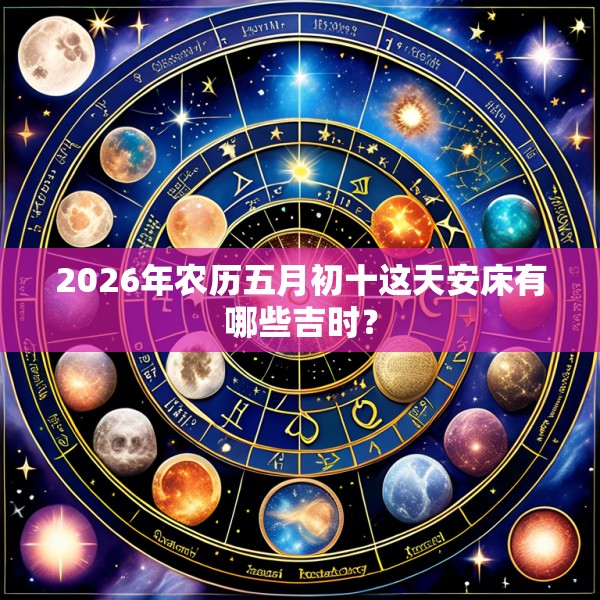 2026年农历五月初十这天安床有哪些吉时?