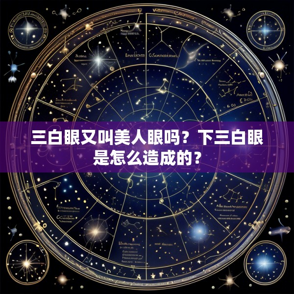 三白眼又叫美人眼吗?下三白眼是怎么造成的?