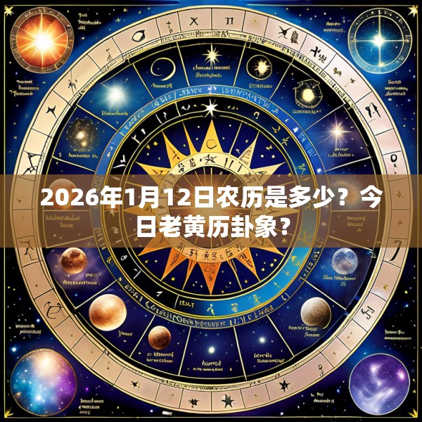 2026年1月12日农历是多少?今日老黄历卦象?