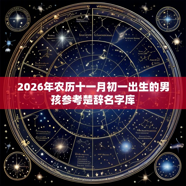 2026年农历十一月初一出生的男孩参考楚辞名字库