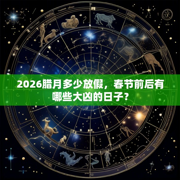 2026腊月多少放假,春节前后有哪些大凶的日子?