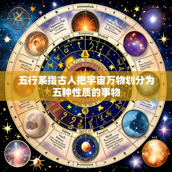 五行系指古人把宇宙万物划分为五种性质的事物