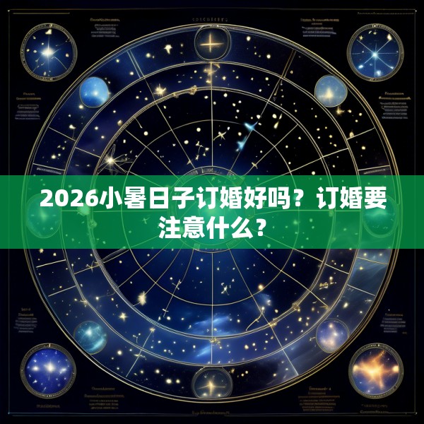 2026小暑日子订婚好吗？订婚要注意什么？