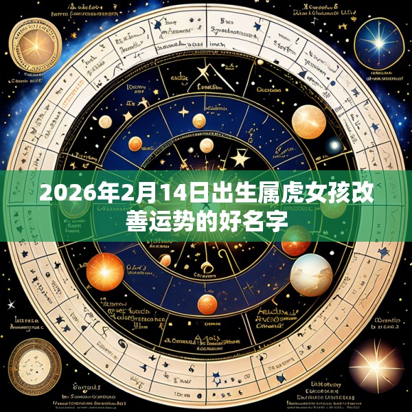 2026年2月14日出生属虎女孩改善运势的好名字