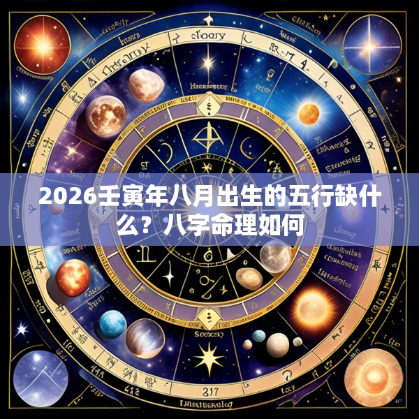 2026壬寅年八月出生的五行缺什么？八字命理如何