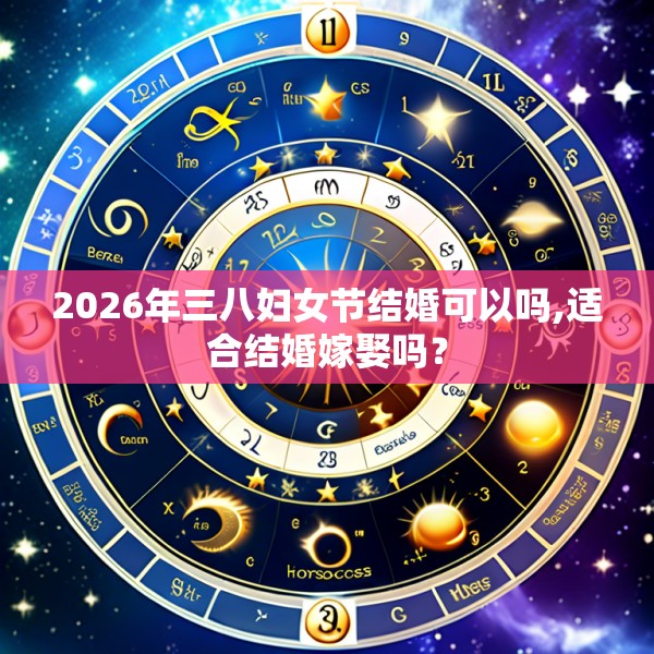 2026年三八妇女节结婚可以吗,适合结婚嫁娶吗？