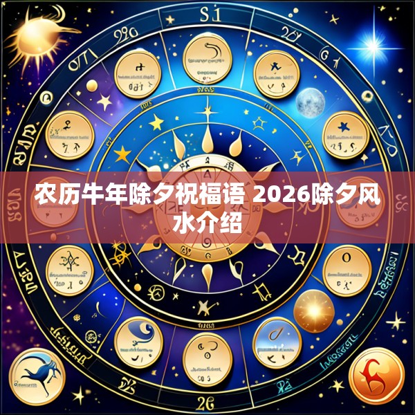 农历牛年除夕祝福语 2026除夕风水介绍