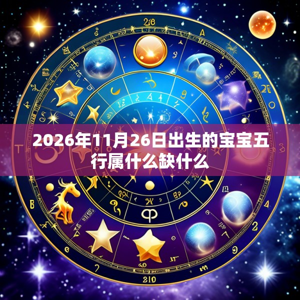 2026年11月26日出生的宝宝五行属什么缺什么
