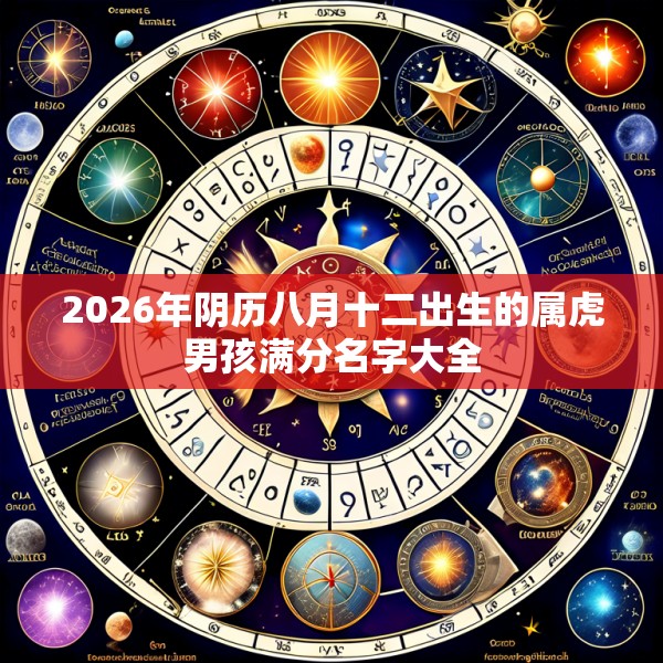 2026年阴历八月十二出生的属虎男孩满分名字大全