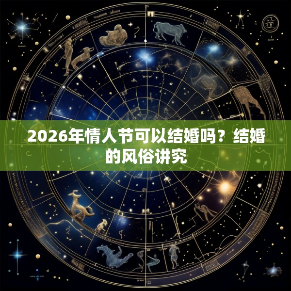 2026年情人节可以结婚吗？结婚的风俗讲究