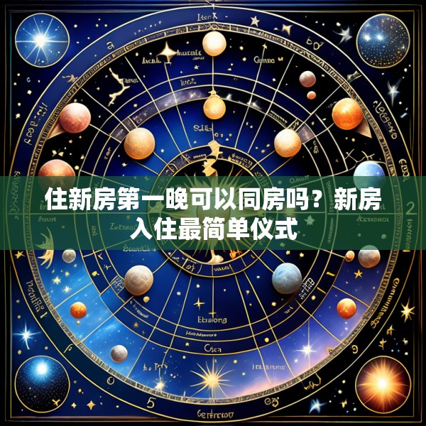 住新房第一晚可以同房吗?新房入住最简单仪式