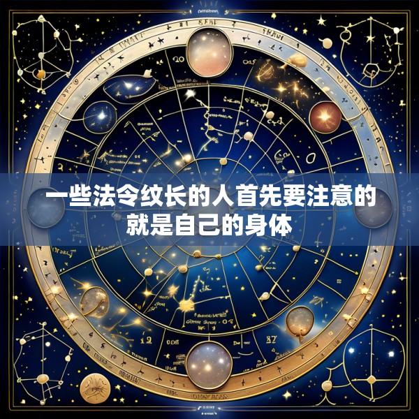 一些法令纹长的人首先要注意的就是自己的身体