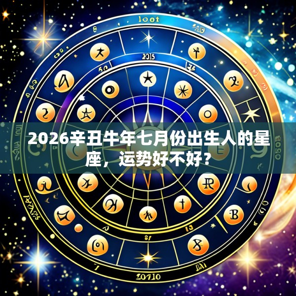 2026辛丑牛年七月份出生人的星座,运势好不好?
