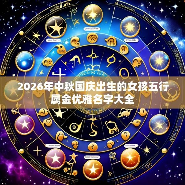 2026年中秋国庆出生的女孩五行属金优雅名字大全