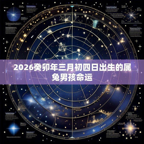 2026癸卯年三月初四日出生的属兔男孩命运