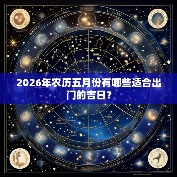2026年农历五月份有哪些适合出门的吉日?