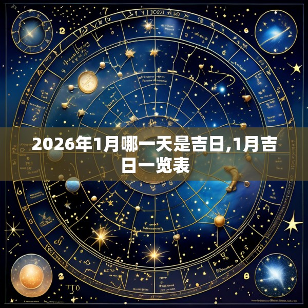 2026年1月哪一天是吉日,1月吉日一览表