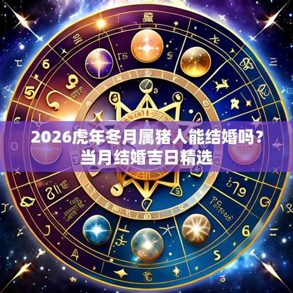 2026虎年冬月属猪人能结婚吗?当月结婚吉日精选