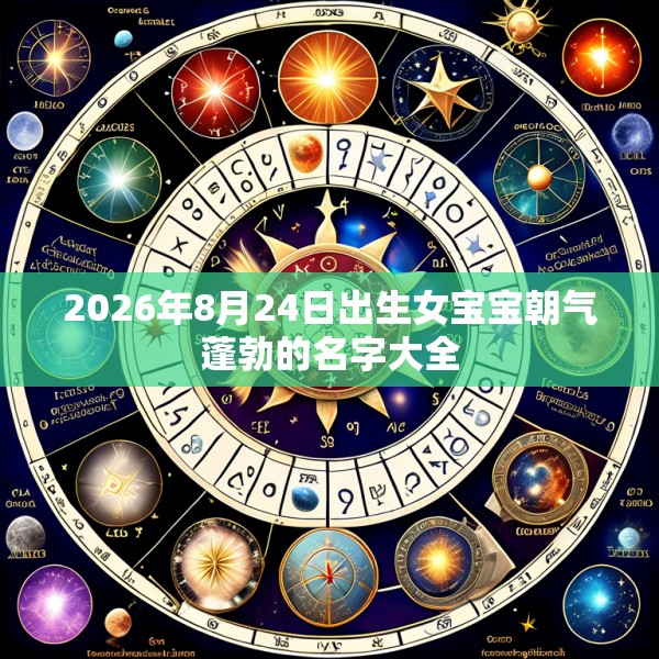 2026年8月24日出生女宝宝朝气蓬勃的名字大全