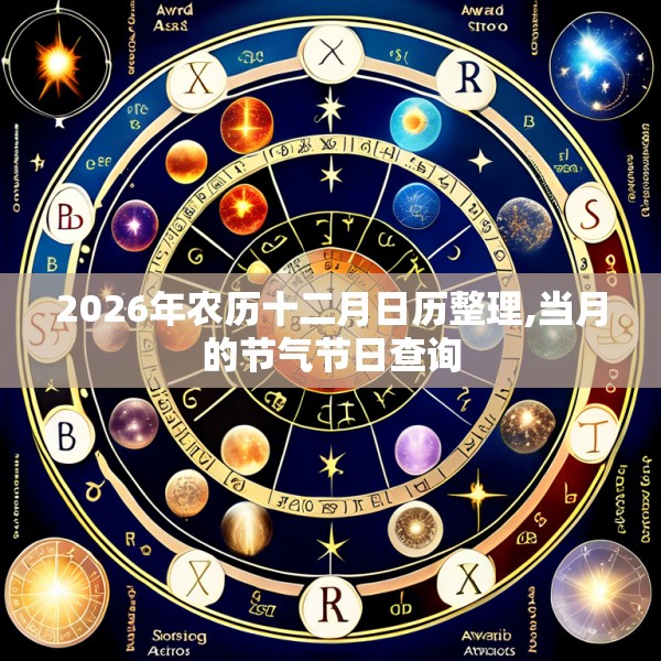 2026年农历十二月日历整理,当月的节气节日查询