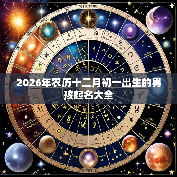 2026年农历十二月初一出生的男孩起名大全