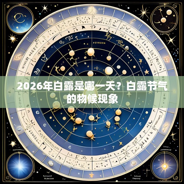 2026年白露是哪一天？白露节气的物候现象
