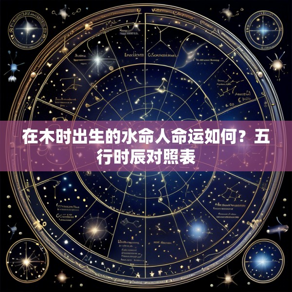在木时出生的水命人命运如何？五行时辰对照表