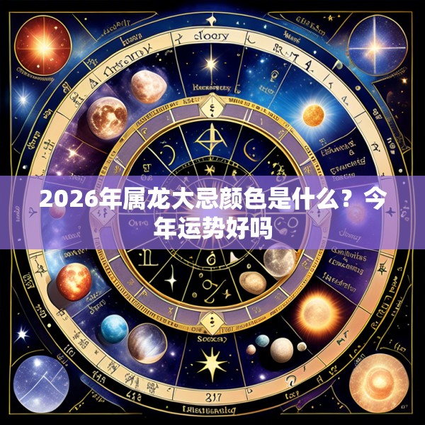 2026年属龙大忌颜色是什么？今年运势好吗