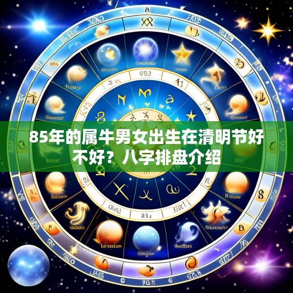 85年的属牛男女出生在清明节好不好？八字排盘介绍