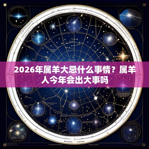 2026年属羊大忌什么事情?属羊人今年会出大事吗