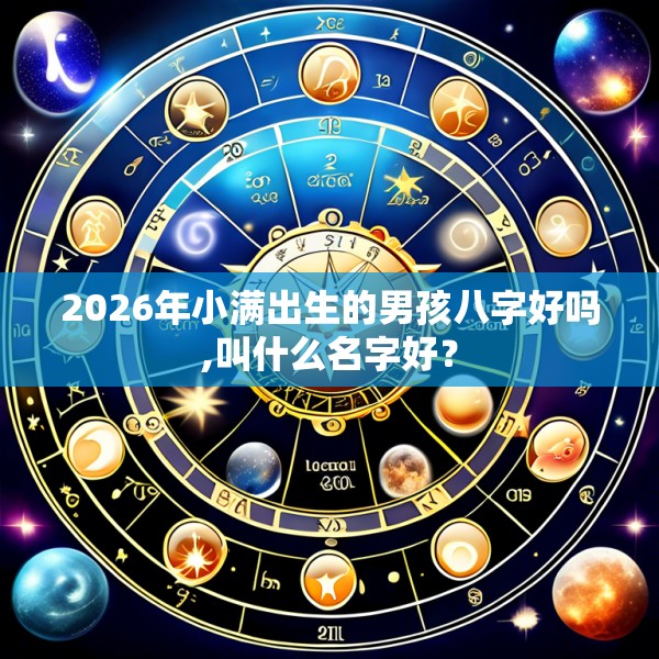 2026年小满出生的男孩八字好吗,叫什么名字好？