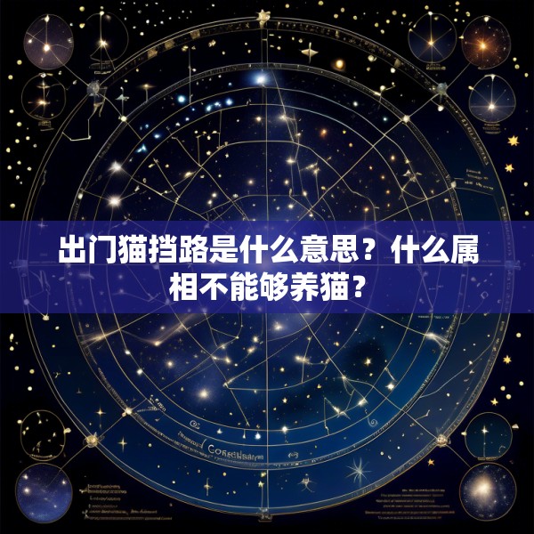 出门猫挡路是什么意思？什么属相不能够养猫？