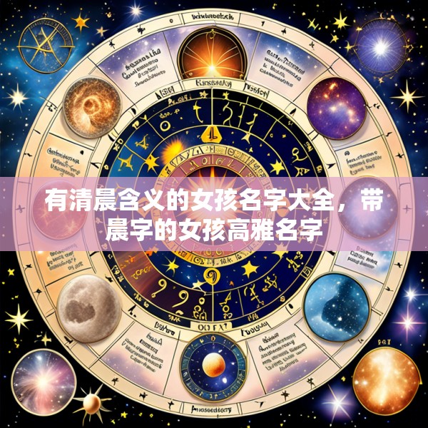 有清晨含义的女孩名字大全，带晨字的女孩高雅名字