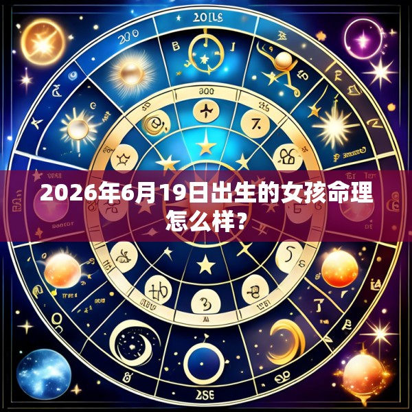 2026年6月19日出生的女孩命理怎么样？