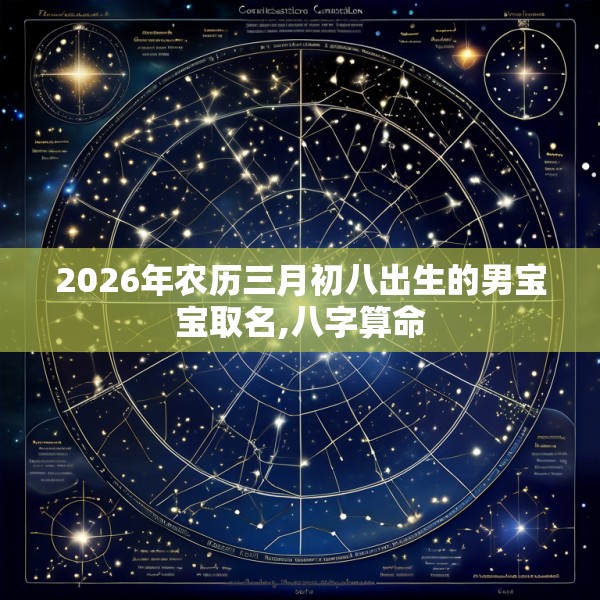 2026年农历三月初八出生的男宝宝取名,八字算命