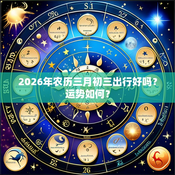 2026年农历三月初三出行好吗?运势如何?