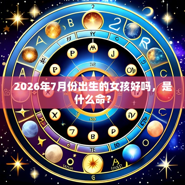 2026年7月份出生的女孩好吗，是什么命？