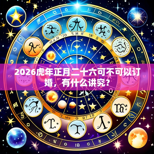 2026虎年正月二十六可不可以订婚,有什么讲究?