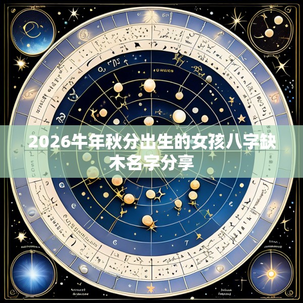 2026牛年秋分出生的女孩八字缺木名字分享