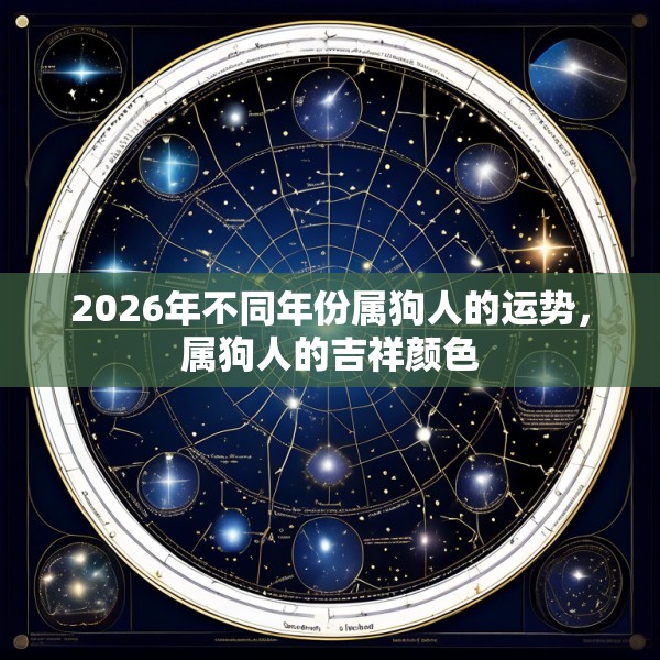 2026年不同年份属狗人的运势，属狗人的吉祥颜色