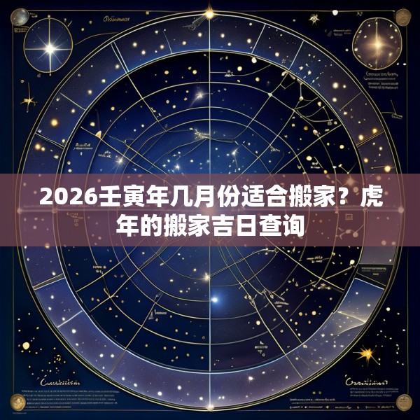 2026壬寅年几月份适合搬家？虎年的搬家吉日查询